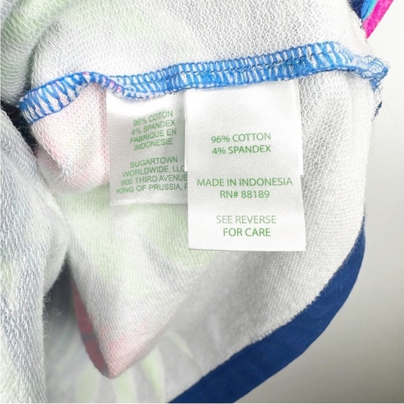 Lilly Pulitzer Harper Bennet Blue Let’s Mango French Terry Dress Size Medium - Picture 3 of 4